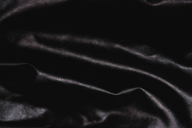 istock Black luxurious natural synthetic deep leather 1075095204