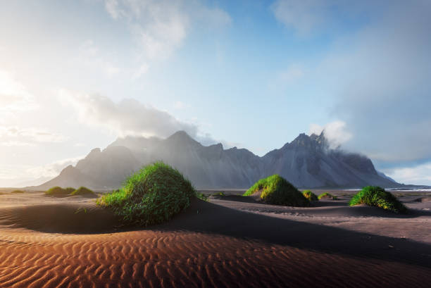 istock Famous Stokksnes mountains on Vestrahorn cape 1075099882