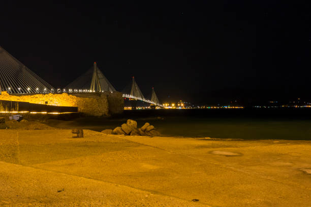 istock View of Rio-Antirio bridge at night, Greece 1075127810