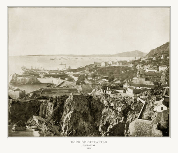 istock Gibraltar, Spain, Antique Spanish Photograph, 1893 1075137888