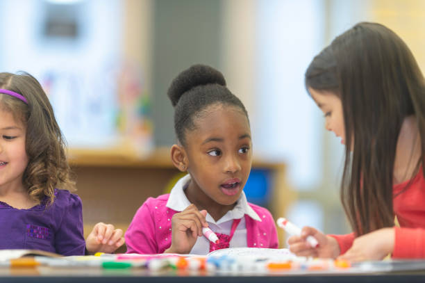istock Preschool children drawing 1075150922
