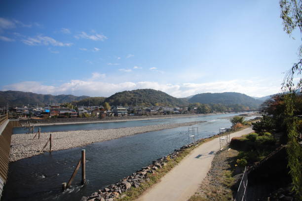 istock Uji river from Uji-bashi bridge , kyoto , Japan 1075174802