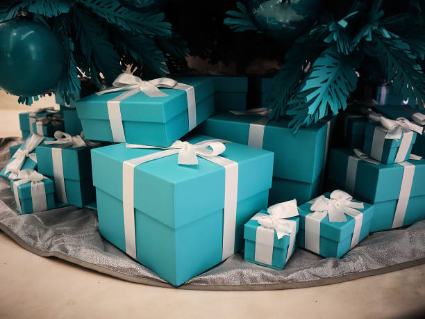 Shot of a group of boxes with presents