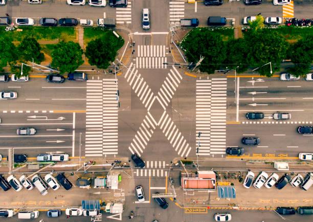 istock Aerial View a Crosswalks 1075188026