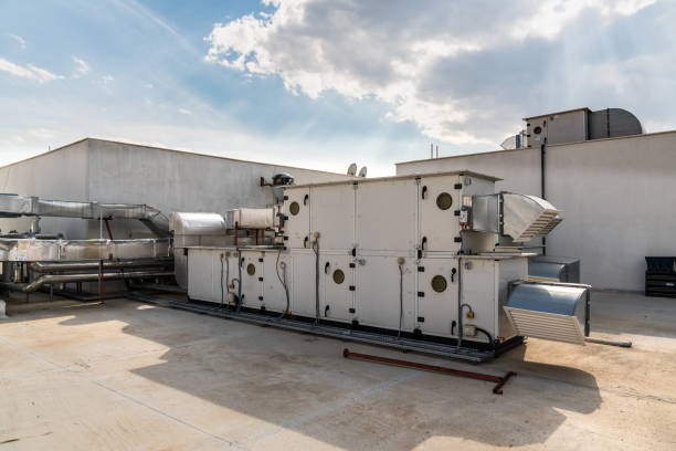 istock Sets of cooling towers in conditioning systems 1075205064