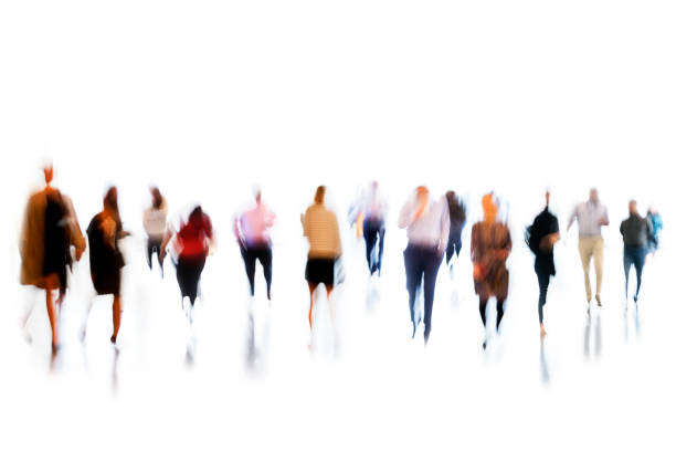 istock Motion Blurred Group of Businesss People 1075205178