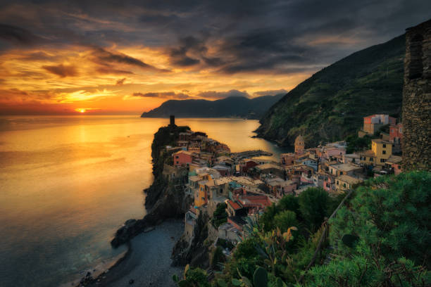 istock Vernazza sunset in Cinque Terre 1075231980