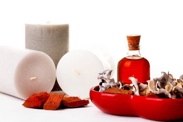 organic essential oil with spa concept