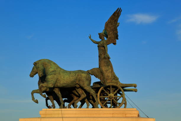 istock Statue of goddess Victoria, Italy 1075246730