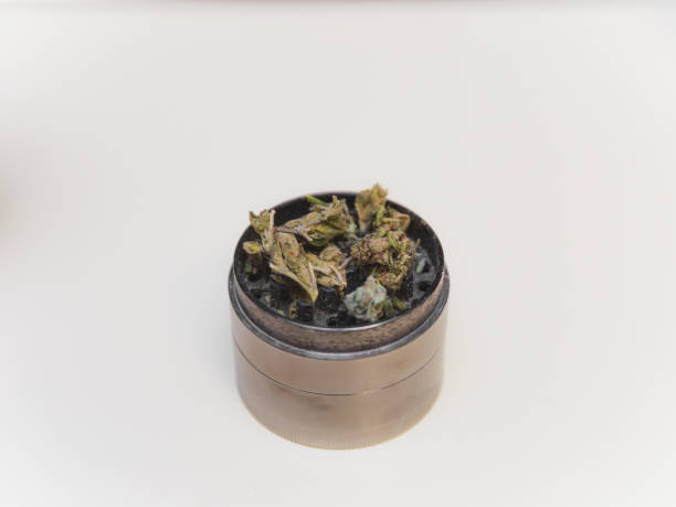 istock Cannabis or Marijuana Flower in Grinder 1075269256