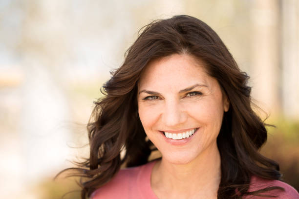 istock Beautiful mature woman smiling. 1075285312