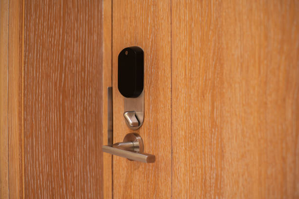 the doorknob in the hotel