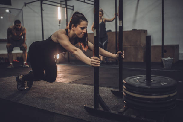istock Woman in the gym 1075312976