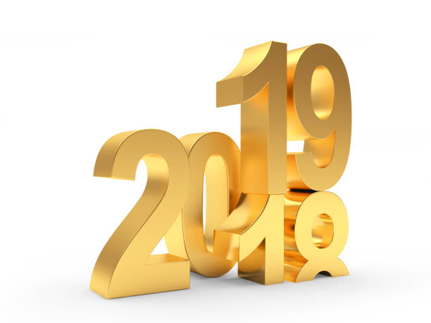 istock The golden number 18 changes to number 19 1075319210