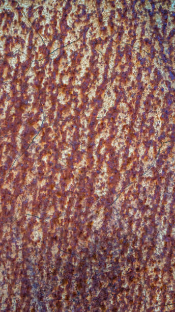 istock Beautiful textured background of painted rusty galvanized metal 1075328694