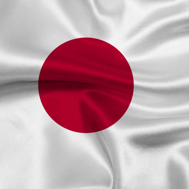 istock Flag of Japan waving background 1075330012