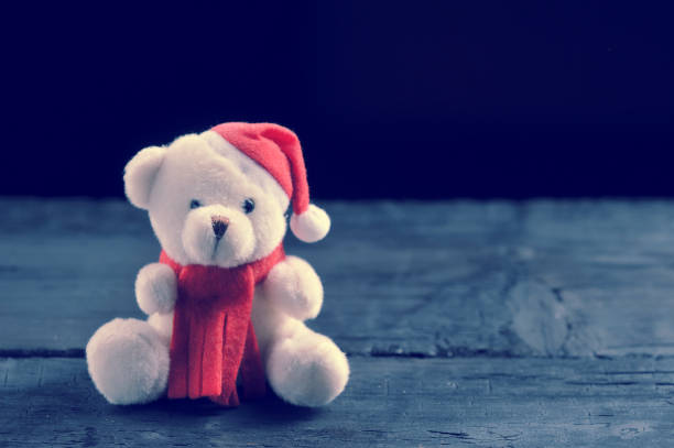 istock toy bear in Santa hat 1075336266