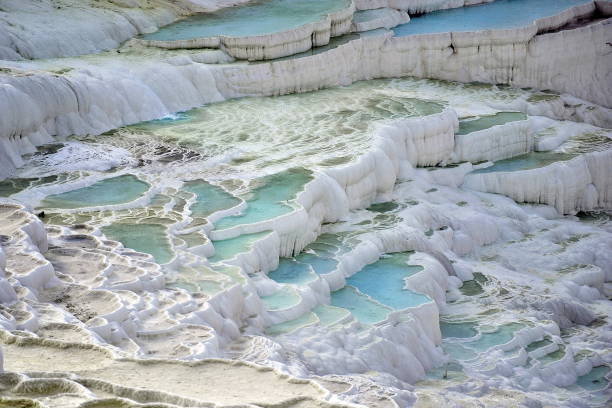 istock Pamukkale. Limestone creations of nature. 1075348508