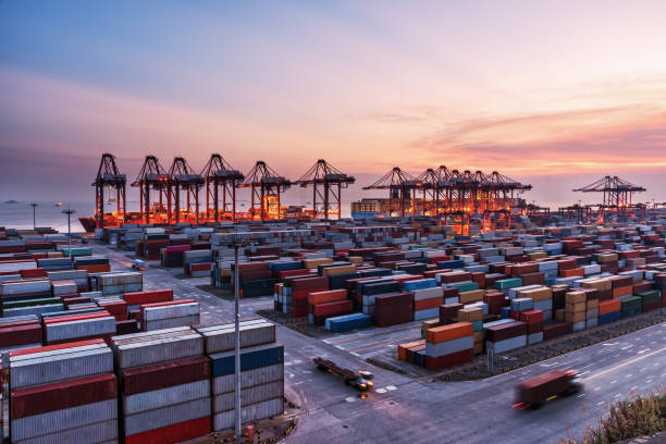 istock Yangshan harbor of Shanghai 1075354568