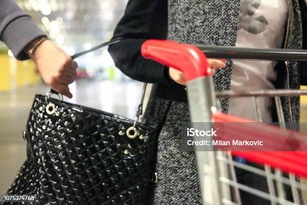 Theft Of Handbags Stock Photo - Download Image Now - Purse, Stealing - Crime, Thief