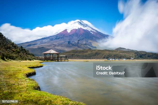 Cotopaxi Volcano And Gazebo Stock Photo - Download Image Now - Ecuador, Cotopaxi, Quito