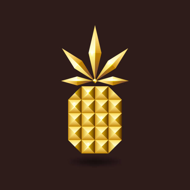 Golden Pineapple - Banco de fotos e imágenes de stock - iStock Golden Pineapple - Banco de fotos e imágenes de stock - iStock