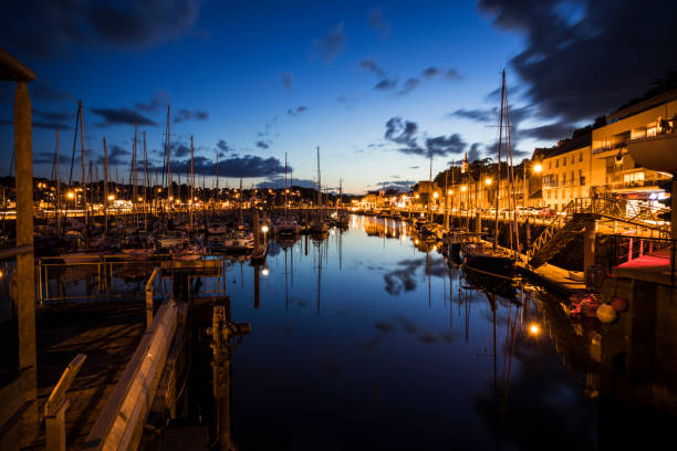 Binic, France, a coastal port town in the coast of Brittany