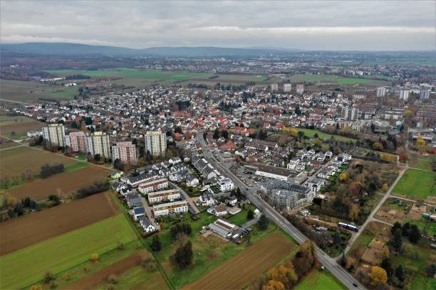 istock Steinbach in Hesse from the air 1075425896