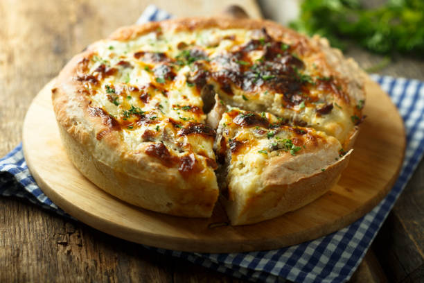 istock Homemade mushroom pie 1075426098