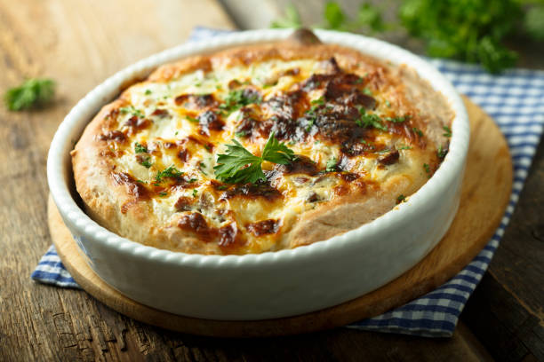 istock Homemade mushroom pie 1075427282
