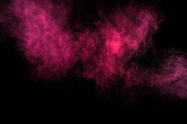 istock Abstract red and pink paint Holi. 1075427424