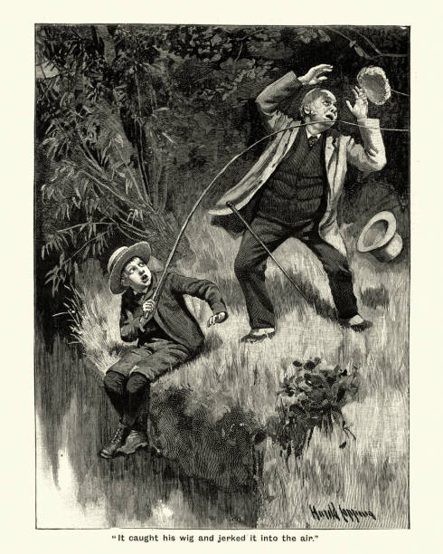 istock Mishaps whilst fishing, the accidental catch, Victorian, 19th Century 1075447318