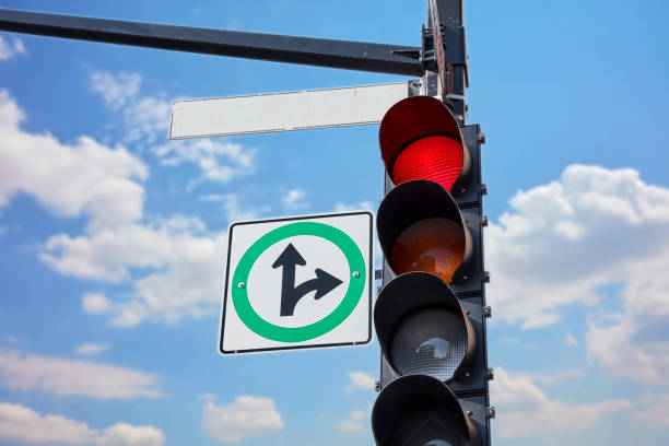 istock Empty street sign attached to a traffic light 1075450626