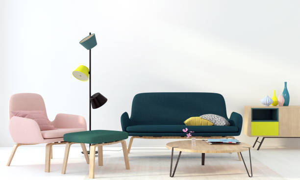 istock Modern interior of the living room 1075458896