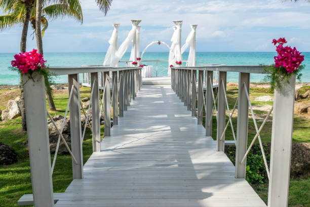 istock Wedding celebration in the Caribbean 1075468086