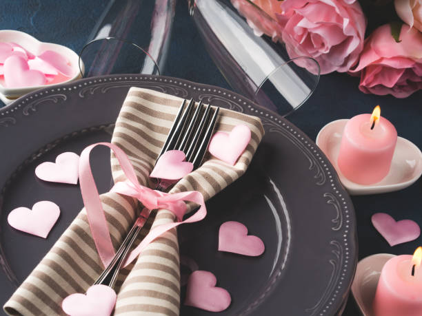 istock Valentine's day romantic date concept with candles 1075472376
