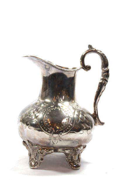 istock Vintage Antique Steampunk Kettle Teapot on White Background 1075473004
