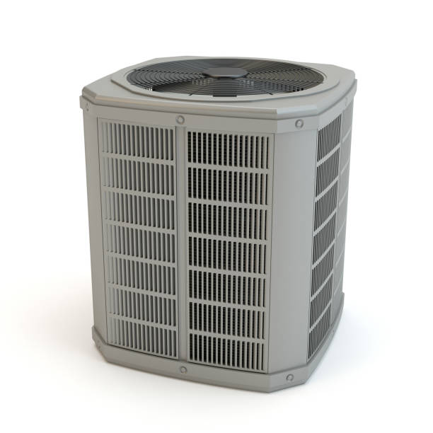 istock Air heat pump no2, white background 1075473100