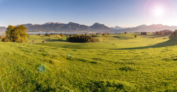 istock panoramic view to rural landscape in Bavaria at springtime 1075481802