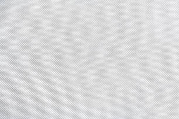 texture of white canvas with material flake small pieces, abstract pattern background - seam macro rough striped imagens e fotografias de stock