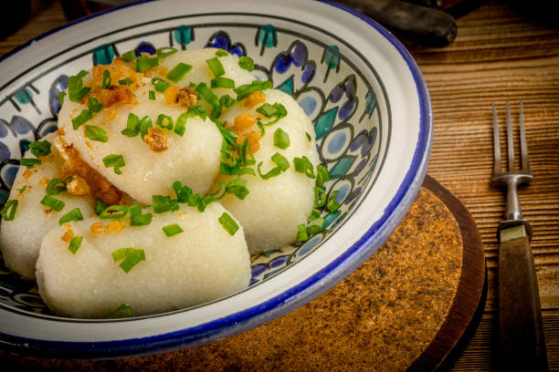 istock Potato dumplings stuffed with minced meat 1075491924