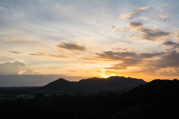 istock Landscape Mountain with sky at sunset 1075506156