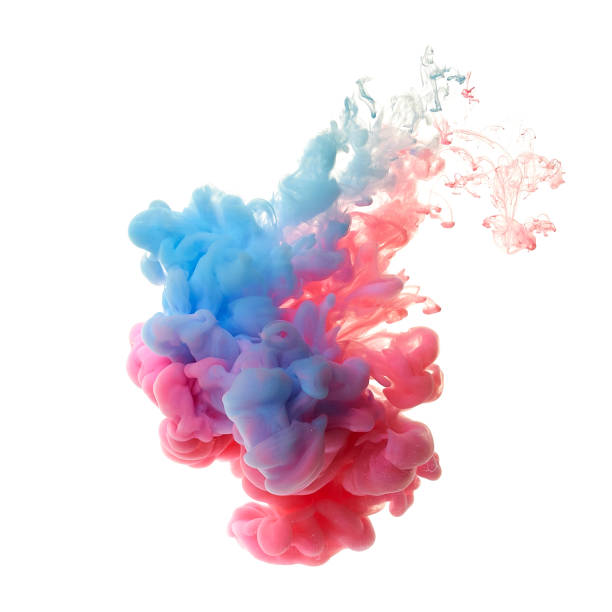 istock Ink in water. Splash paint mixing. Multicolored liquid dye. Abstract background color 1075507126
