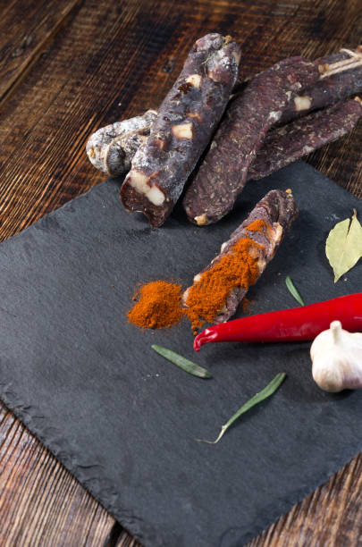 istock Cooking meat. Spice meat seaso.ning. Hot red pepper. 1075514372