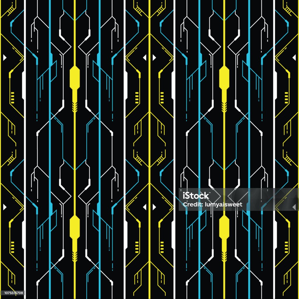 Vector Modern Geometric Technology Design Stock Illustration - Download ...