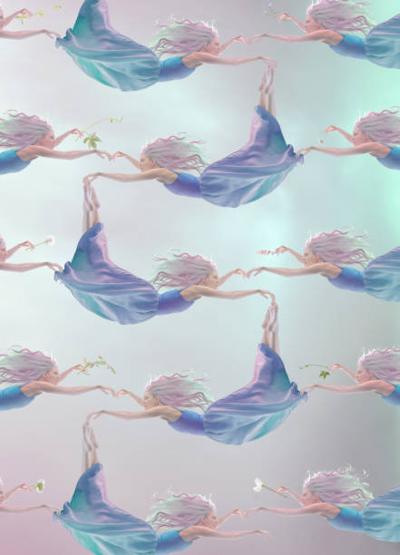 the pattern of flying girl