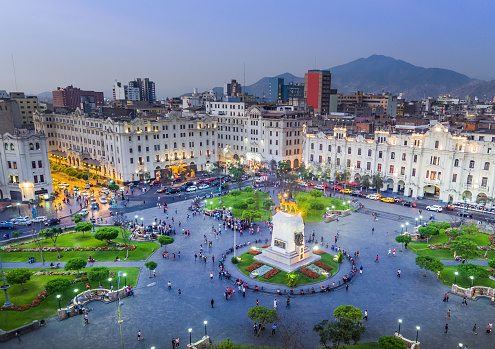 Plaza San Martin, en Lima, Perú. photo
