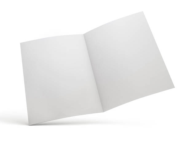 istock Blank Brochure magazine isolated to replace your design. 3D 1075543692