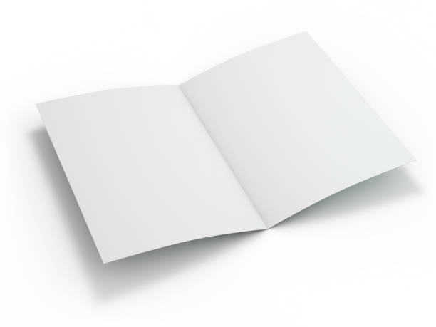 istock Blank Brochure magazine isolated to replace your design. 3D 1075543694