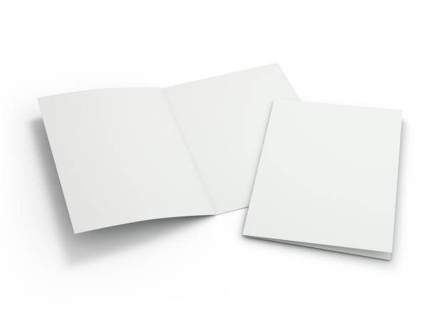istock Blank Brochure magazine isolated to replace your design. 3D 1075543696